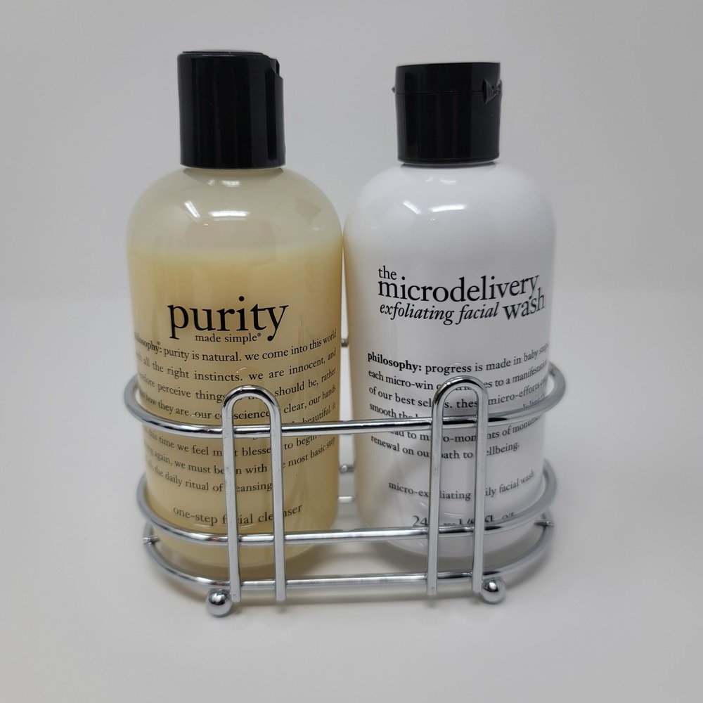 Philosophy Purity Cleanser Microdelivery Exfoliating Facial Wash 8oz‎ Duo Caddy